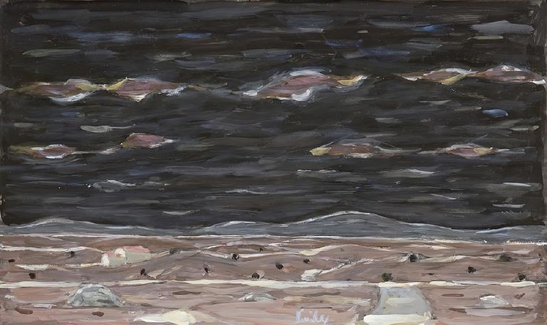 Catalogue raisonné, oeuvre de l'artiste Hans Seiler - Paysage de la Manche, circa 1984