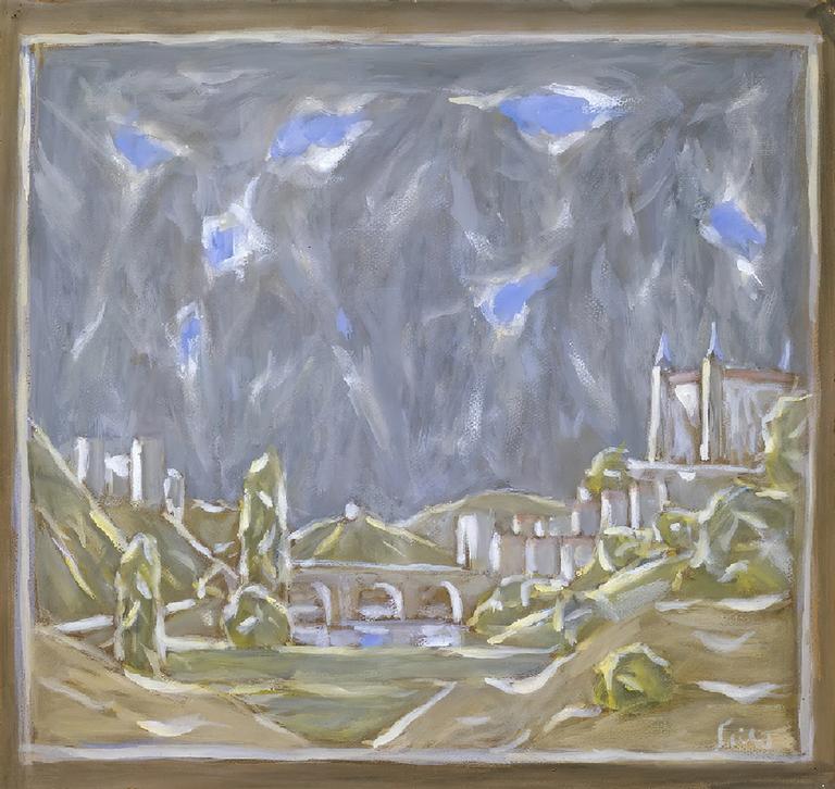 Catalogue raisonné, oeuvre de l'artiste Hans Seiler - Tolède - ciel gris, circa 1984