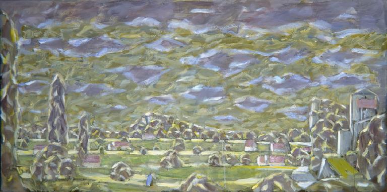 Catalogue raisonné, oeuvre de l'artiste Hans Seiler - Vue sur la vallée, 1985