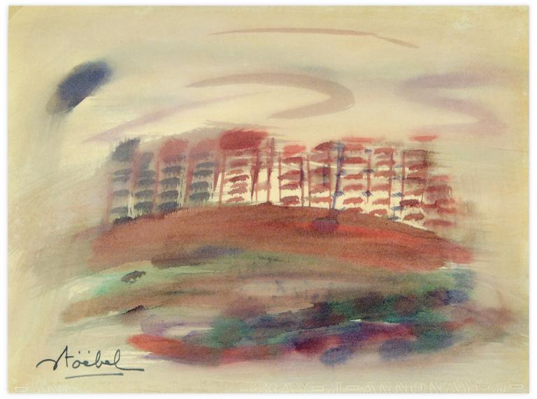 Catalogue raisonné, Edgar Stoëbel, scène de plage — 