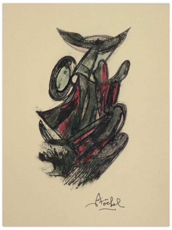 Catalogue raisonné, Edgar Stoëbel, femme au dammier — 