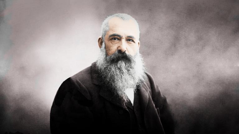 Portrait de Claude Monet, colorisé par OAM