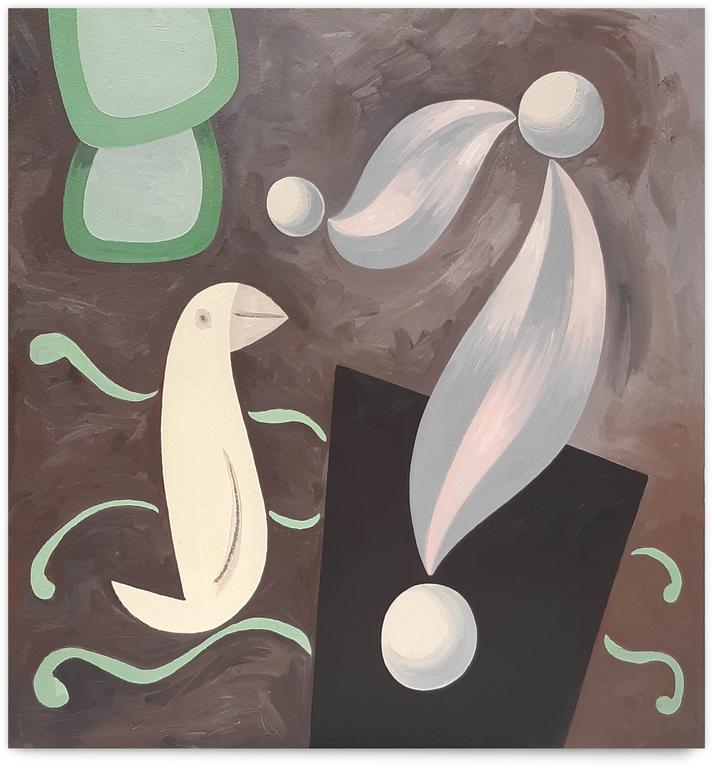 Catalogue raisonné, Jean-Paul Thaéron, Peinture "Oiseau" - 1995