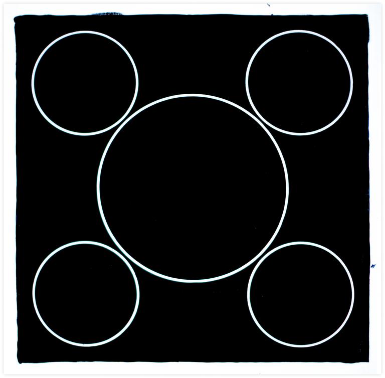 Catalogue raisonné, © Henri Foucault Studio, Cinq cercles 1 - 1990