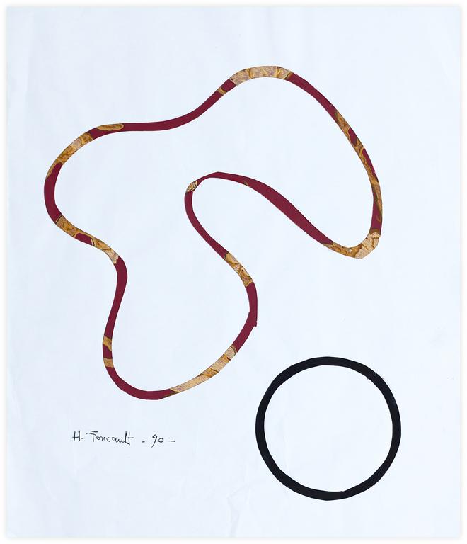 Catalogue raisonné, © Henri Foucault Studio, Dessin - collage 1990 (2)