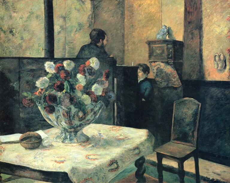 Paul Gauguin, Intérieur du peintre à Paris, rue Carcel, 1881