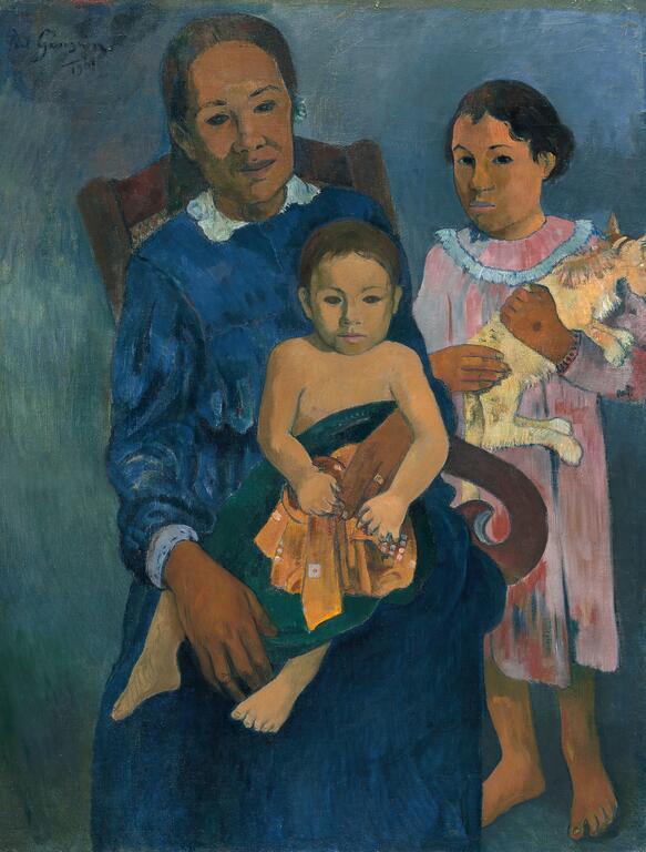 Paul Gauguin, Femme et deux enfants, 1901
