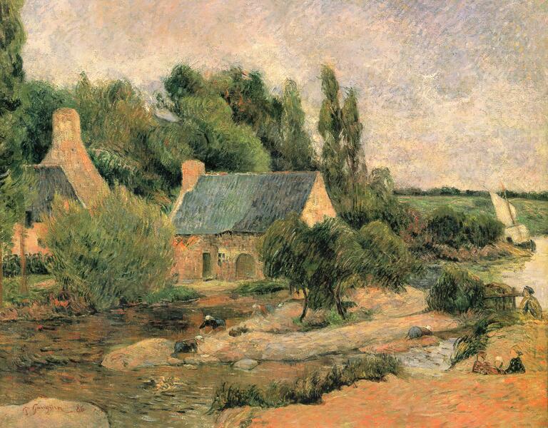 Paul Gauguin, Les Lavandières à Pont-Aven, 1886