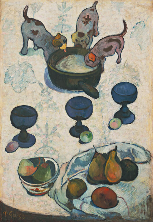 Paul Gauguin, Nature morte aux trois petits chiens, 1888