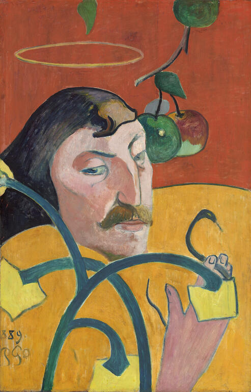 Paul Gauguin, Autoportrait en charge ou Autoportrait au Nimbe, 1889