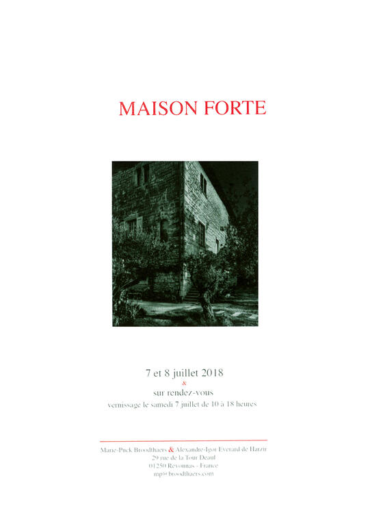 Exposition Maison Forte