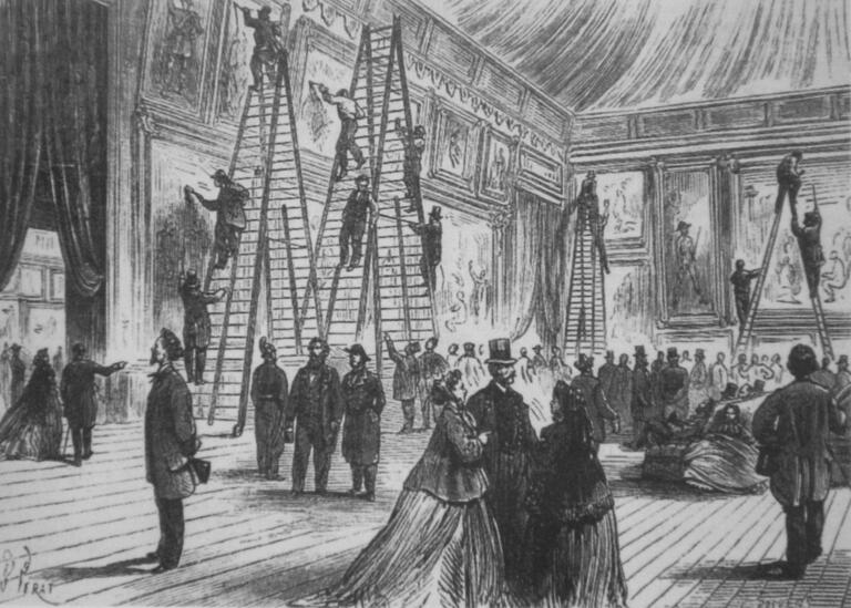 Vernissage du Salon en 1866