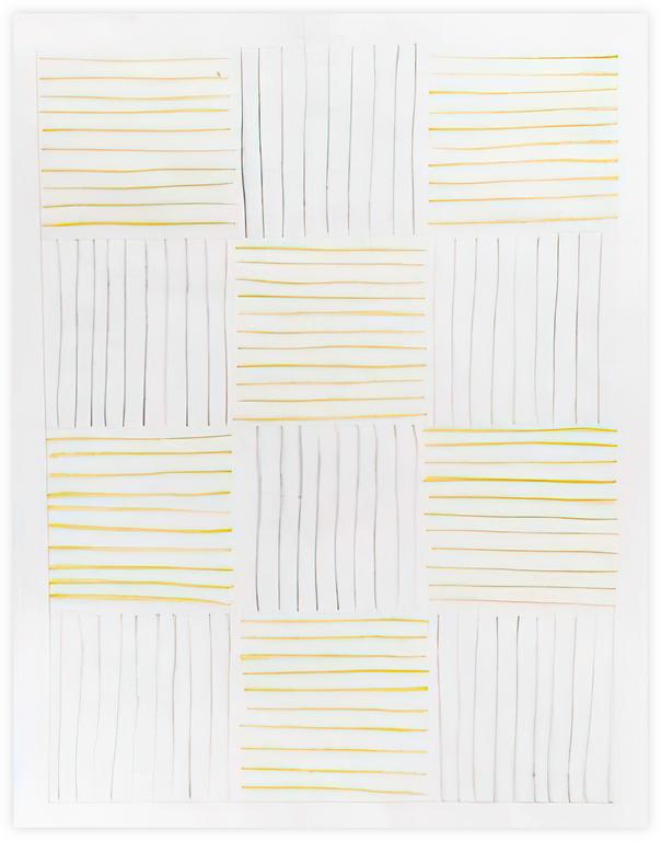 Albert Chubac, dessin au crayons, assemblés et collés
