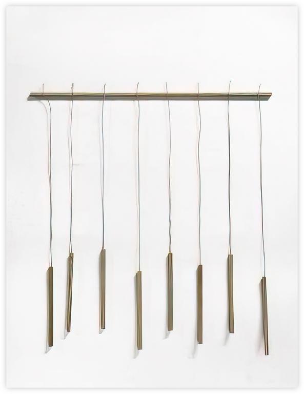 Albert Chubac, collage géométrique aux huit éléments suspendus
