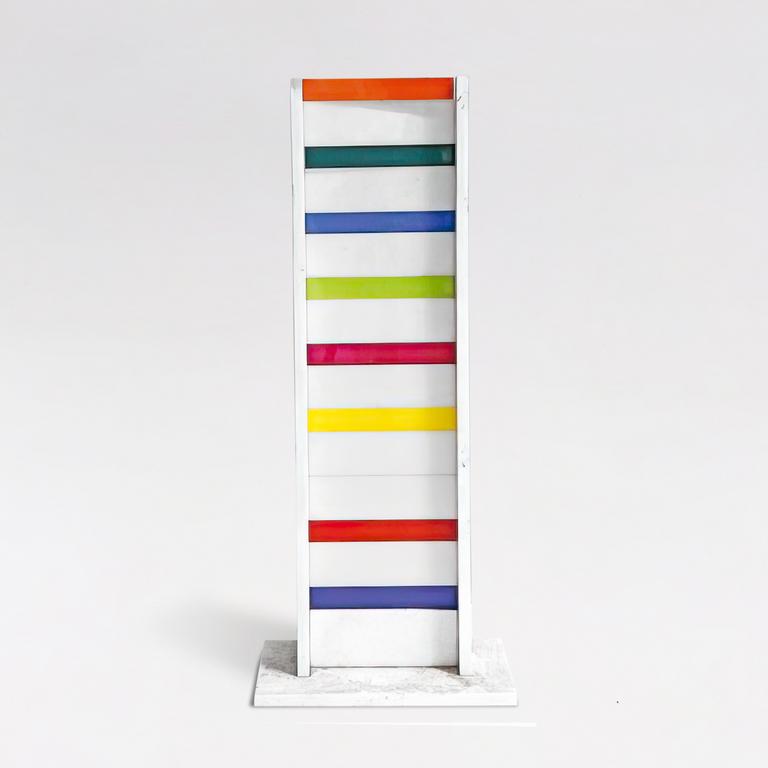 Colonne en plexiglas multicolore, 1979