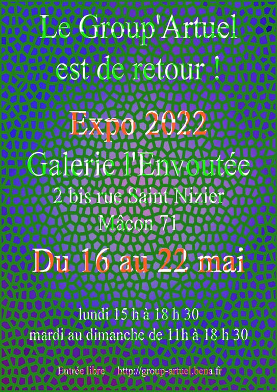 affiche de l'exposition 2022 du Group'Artuel
