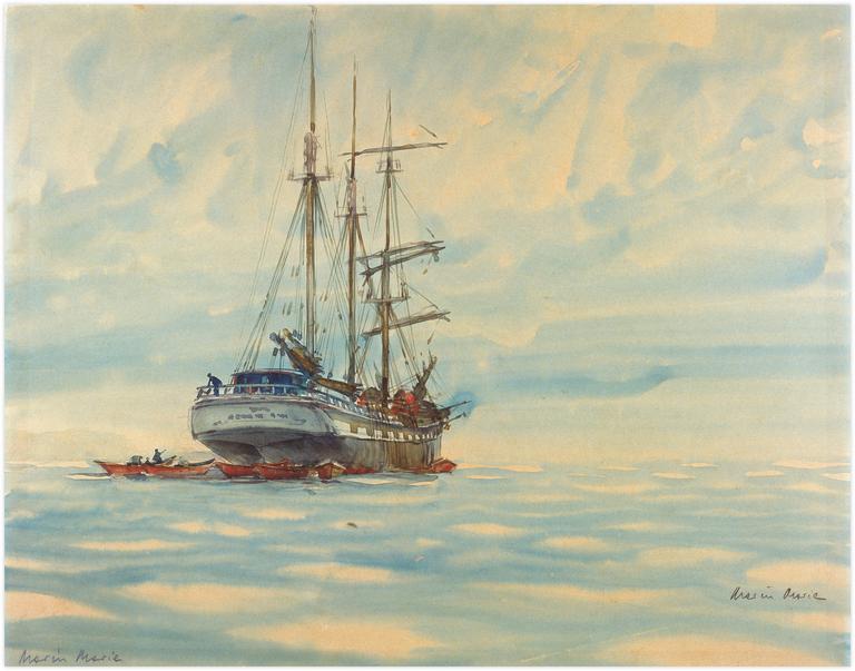 Marin Marie, Morutier avec sa bordée de doris