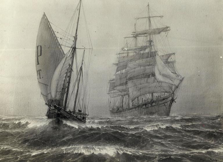 Marin Marie, Pilote et voilier Bordes