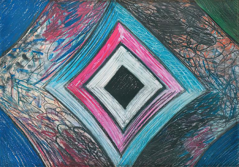 Catalogue raisonné, Catalogue raisonné de Robert Malaval, Pastel Vortex (rose et bleu), 1978