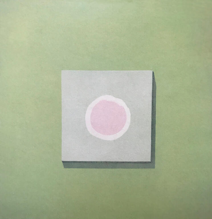 Catalogue de Robert Malaval, Tableau sur Mur vert, 1972