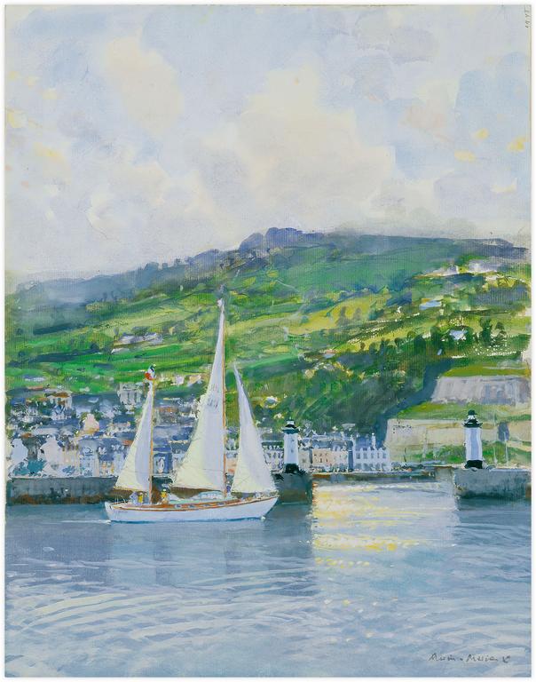 Catalogue raisonné, Marin Marie, Le Corsen de Jean Michel Barrault rentrant au Palais à Belle-Ile en Mer