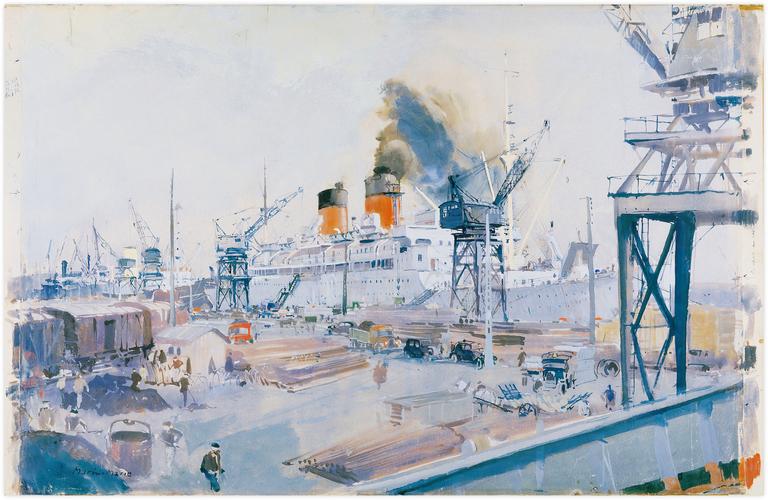 Marin Marie, Le Colombie dans le port du Havre