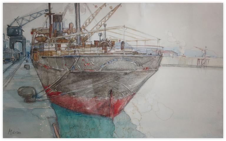Marin Marie, Cargo amarré au port