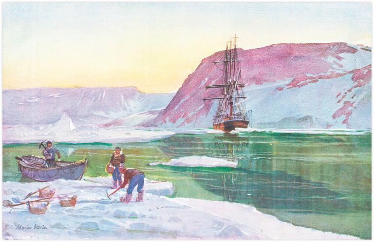 Marin Marie, Matelot cassant des blocs de glace, circa 1929