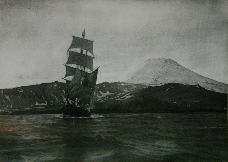 Marin Marie, Goélette de pêche près des côtes islandaises, circa 1930