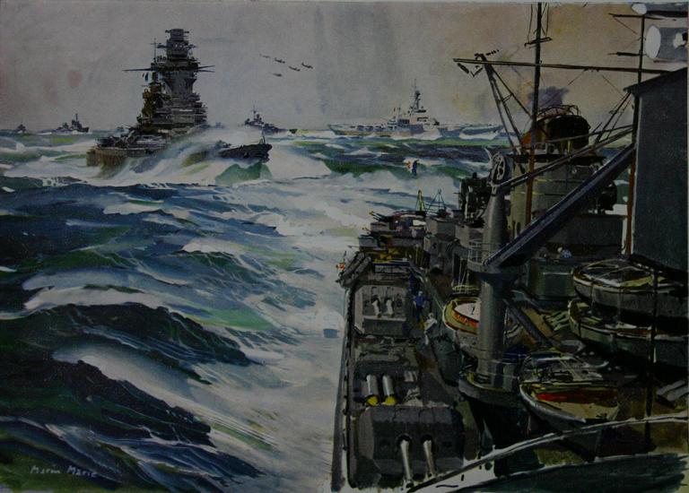 Marin Marie, Manoeuvres en Atlantique, 1950