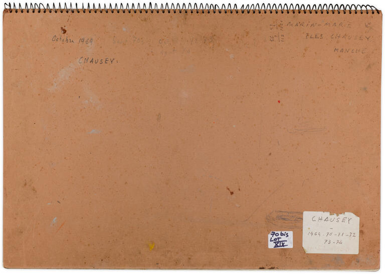 Carnet des dessins Chausey, 1969-1974