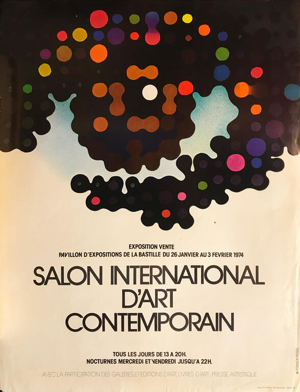 Affiche du 1er Salon international d'Art Contemporain (FIAC)