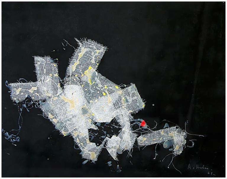 Albert Chubac, Collage de gaze sur fond noir
