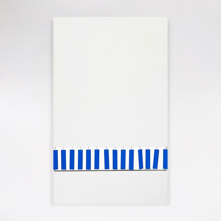 Albert Chubac, Rectangles bleu suspendus dans un tableau