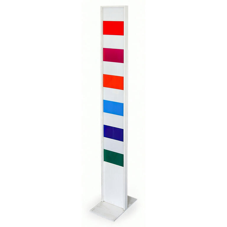 Albert Chubac, Sculpture, colonne en plexiglas