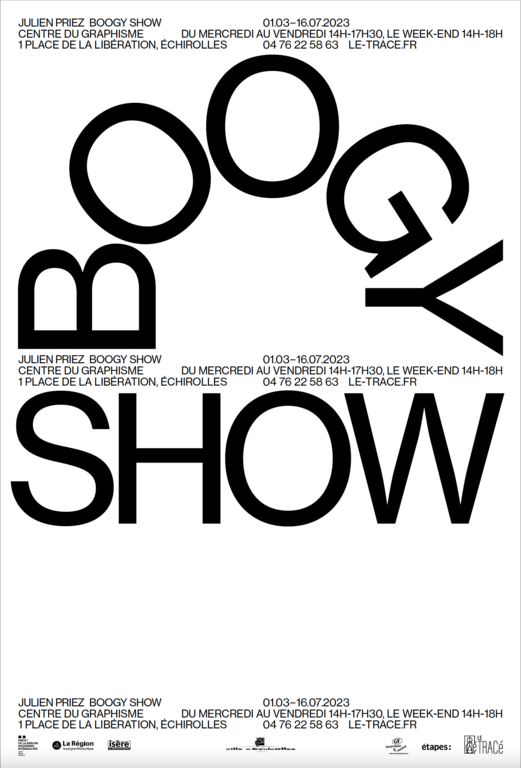 Affiche de l'exposition Julien Priez Boogy Show