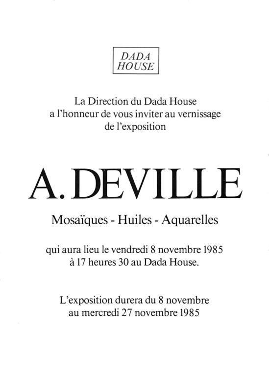 A.DEVILLE Mosaïques-Huiles-Aquarelles