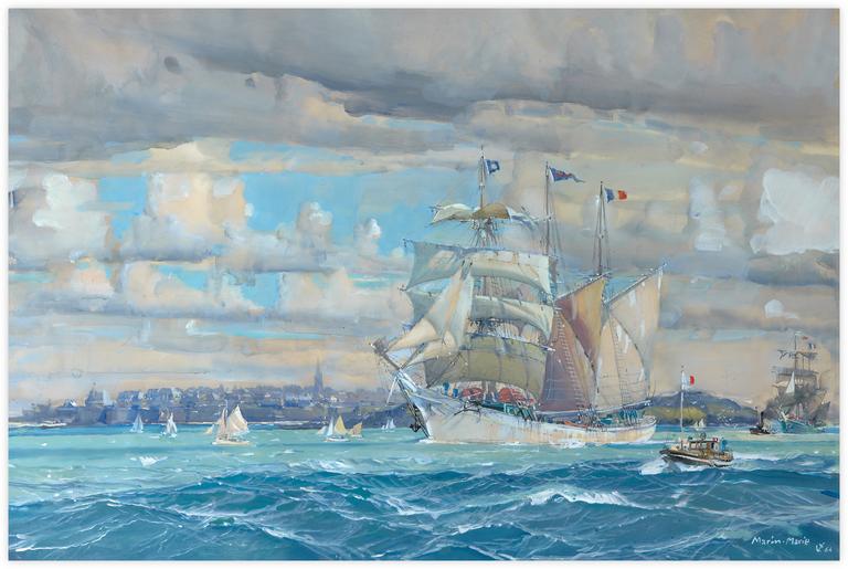 Marin Marie, Sans titre (Trois-mâts devant Saint-Malo)