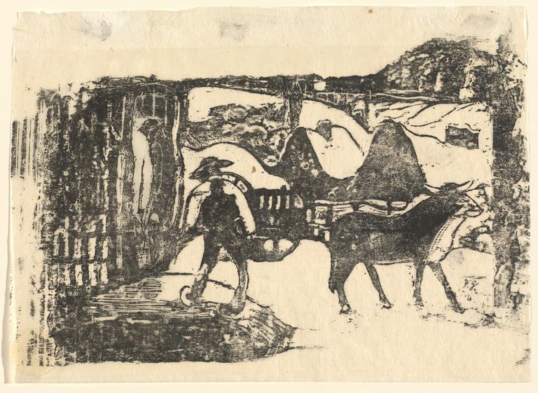 Catalogue raisonné, Paul Gauguin, Le char à bœufs, circa 1895 