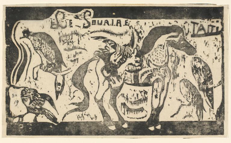 Catalogue raisonné, Paul Gauguin, Page de titre pour "Le Sourire", circa 1895