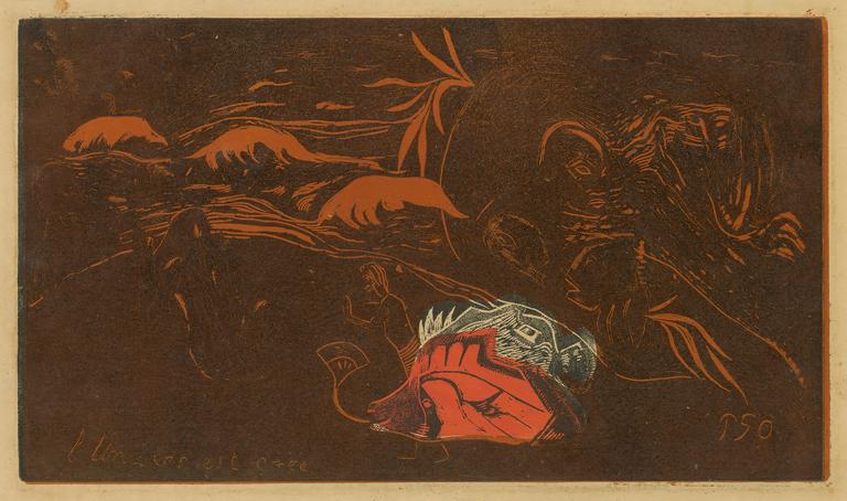 Paul Gauguin, L'univers est créé (rouge-brun), circa 1894