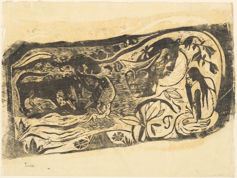 Catalogue raisonné, Paul Gauguin, Planche au diable cornu, circa 1895 
