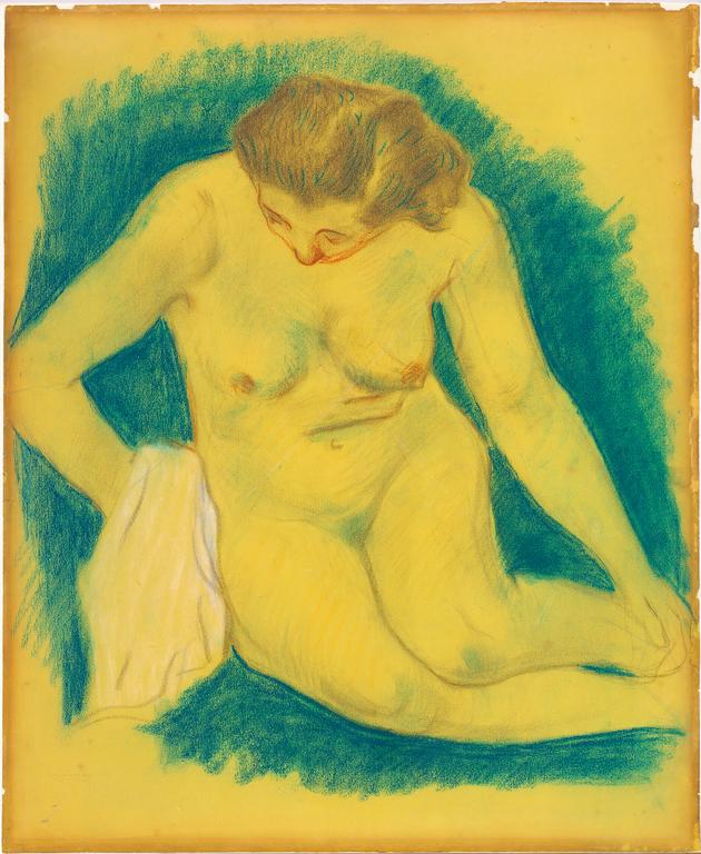 Paul Gauguin, Nu assis vu d'en haut, 1888/1889