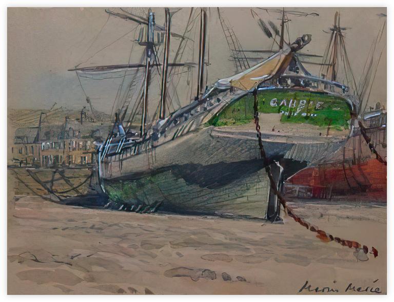 Marin Marie, Sans titre (navire à marée basse)