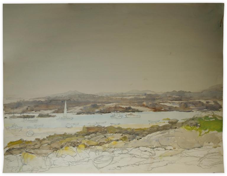 Marin Marie, Sans titre (paysage de Chausey à marée basse)