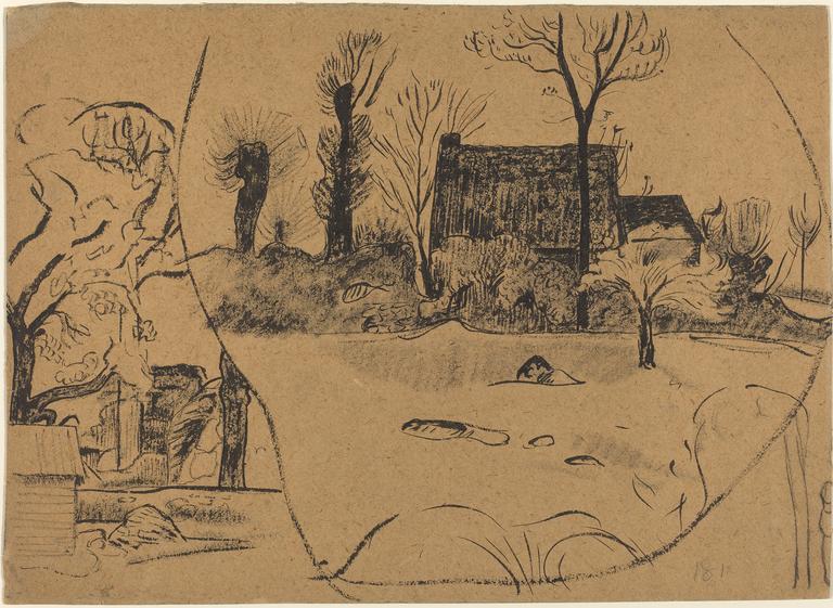 Paul Gauguin, Paysage à Pont-Aven, circa 1888