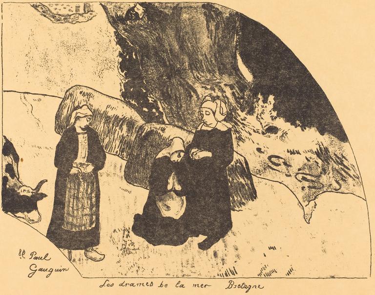 Paul Gauguin, Les Drames de la mer, Bretagne, 1889