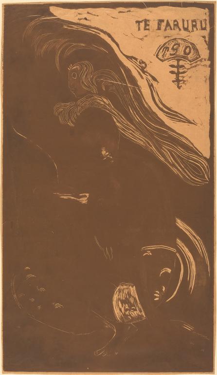 Paul Gauguin, Te Faruru (ils font l'amour ici), version en brun, 1894-1895