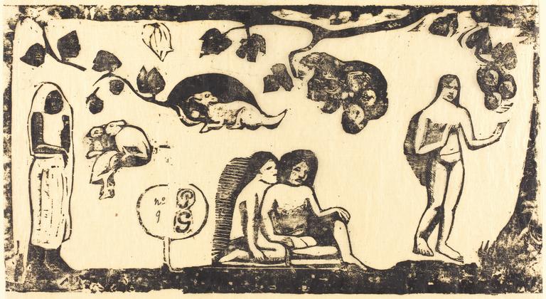 Catalogue raisonné, Paul Gauguin, Femmes, animaux et feuillages, circa 1895