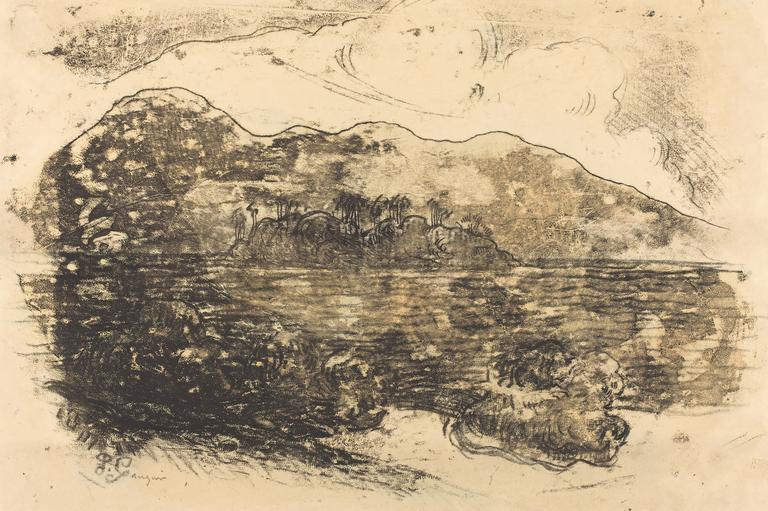 Paul Gauguin, Rivage de Tahiti, circa 1900